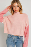 Color Block Oversize Sweater - KOKOTETE
