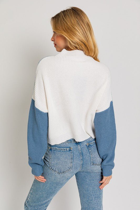 Color Block Oversize Sweater - KOKOTETE