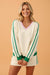 Colorblock Ribbed V - Neck & Skort Athleisure Set - KOKOTETE
