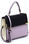 Colorblock Top Handle Satchel - KOKOTETE