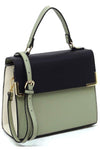 Colorblock Top Handle Satchel - KOKOTETE