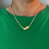 Cowgirl Boot Pearl Chain Necklace - KOKOTETE