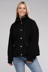 Cozy Sherpa Button-Front Jacket - KOKOTETE