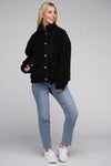 Cozy Sherpa Button-Front Jacket - KOKOTETE