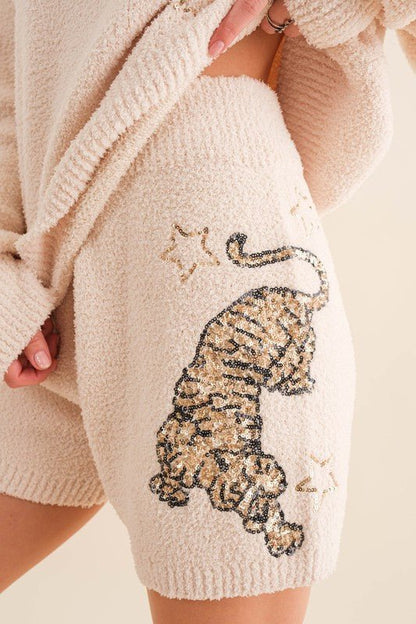 Cozy Soft Knitted Tiger Star Lounge Set - KOKOTETE