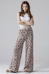 Cozy Warm Soft Leopard Fuzzy Lounge Pants - KOKOTETE