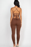 Criss - Cross Open Back Bodycon Jumpsuit - KOKOTETE