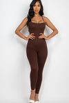 Criss - Cross Open Back Bodycon Jumpsuit - KOKOTETE