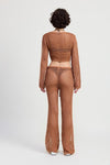 CROCHET CROPPED TOP WITH FRONT TIE - KOKOTETE