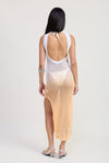 CROCHET MAXI DRESS WITH OPEN BACK - KOKOTETE