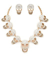 Crystal Iconic Skull Necklace Set - KOKOTETE