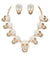 Crystal Iconic Skull Necklace Set - KOKOTETE