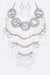 Crystal Statement Head Turner Necklace Set - KOKOTETE