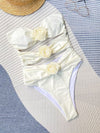 Cutout one piece rose swimsuit - KOKOTETE