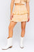 Daisy Embroidered Tiered Mini Skirt - KOKOTETE