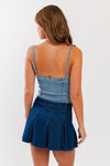 Denim Bustier Bodysuit - KOKOTETE