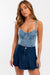 Denim Bustier Bodysuit - KOKOTETE