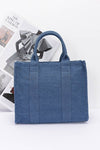 Denim Convertible Small Tote Bag - KOKOTETE