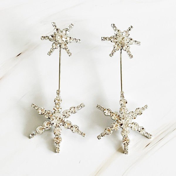 Double Starburst Statement Earrings - KOKOTETE