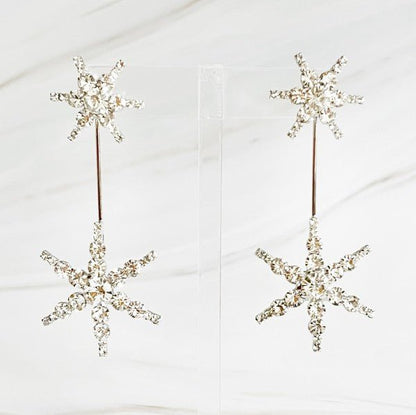 Double Starburst Statement Earrings - KOKOTETE