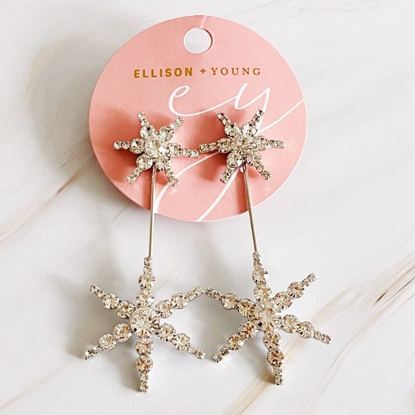 Double Starburst Statement Earrings - KOKOTETE