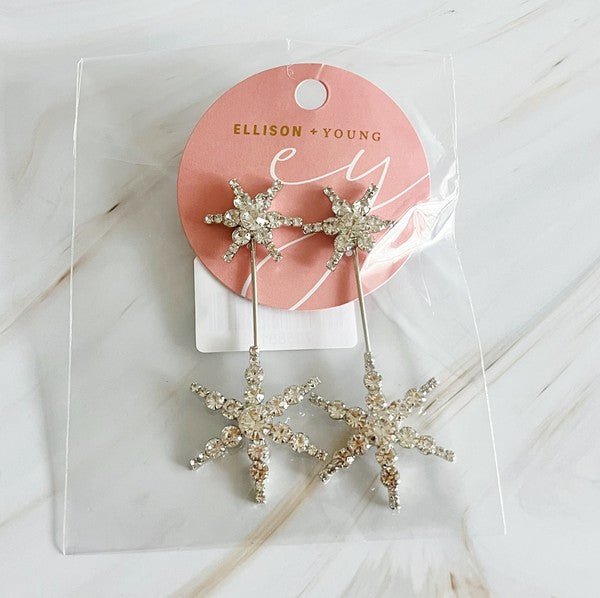 Double Starburst Statement Earrings - KOKOTETE