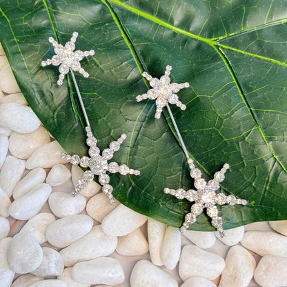 Double Starburst Statement Earrings - KOKOTETE