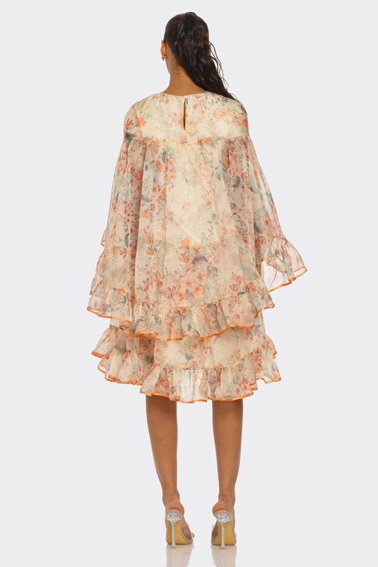 Enchanted Garden Ruffle Dress - KOKOTETE