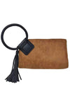 Fashion Cuff Handle Tassel Wristlet Clutch - KOKOTETE