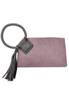 Fashion Cuff Handle Tassel Wristlet Clutch - KOKOTETE