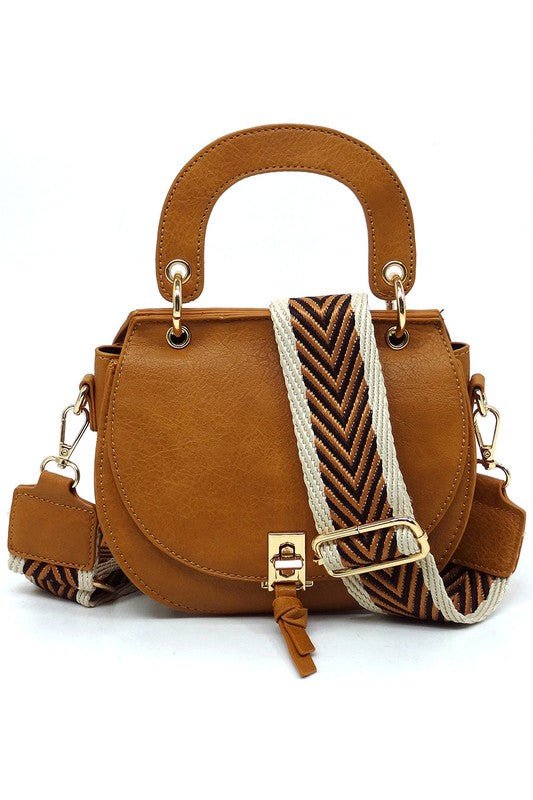 Fashion Flap Saddle Satchel Crossbody Bag - KOKOTETE