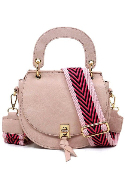 Fashion Flap Saddle Satchel Crossbody Bag - KOKOTETE