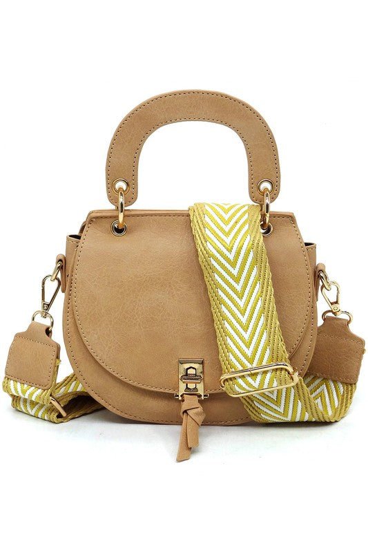 Fashion Flap Saddle Satchel Crossbody Bag - KOKOTETE