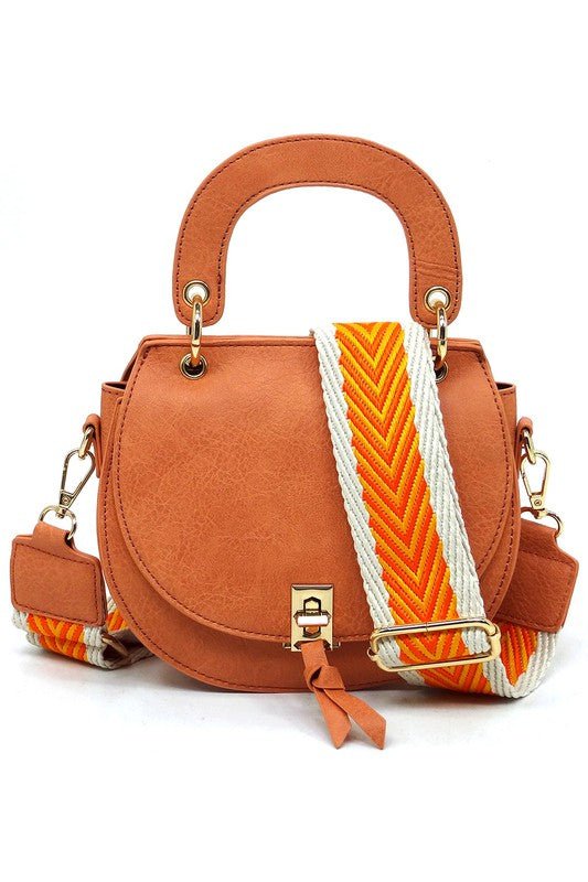 Fashion Flap Saddle Satchel Crossbody Bag - KOKOTETE