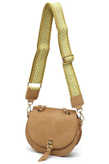 Fashion Flap Saddle Satchel Crossbody Bag - KOKOTETE