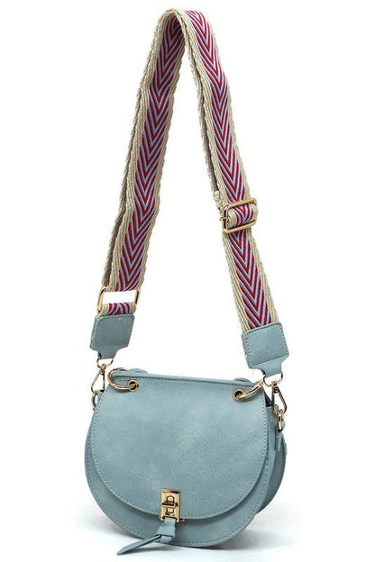 Fashion Flap Saddle Satchel Crossbody Bag - KOKOTETE