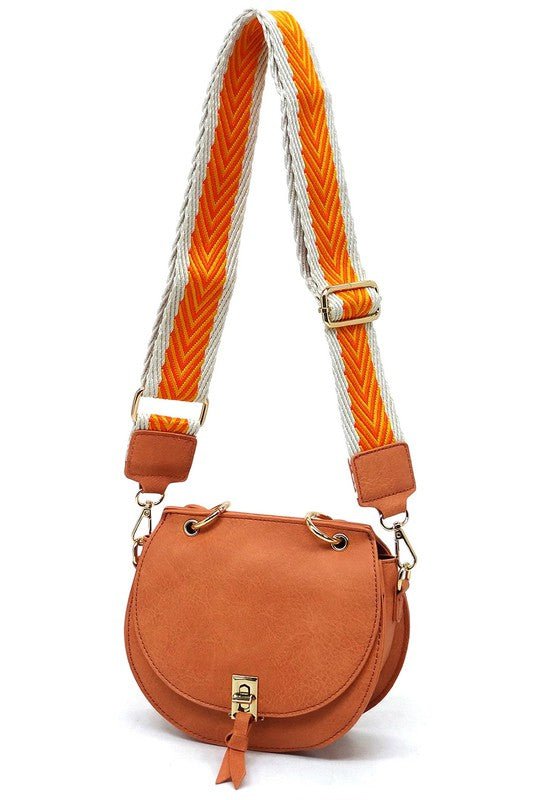 Fashion Flap Saddle Satchel Crossbody Bag - KOKOTETE