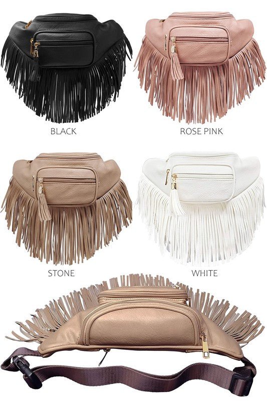 Fashion Fringe Tassel Fanny Pack Waist Bag - KOKOTETE