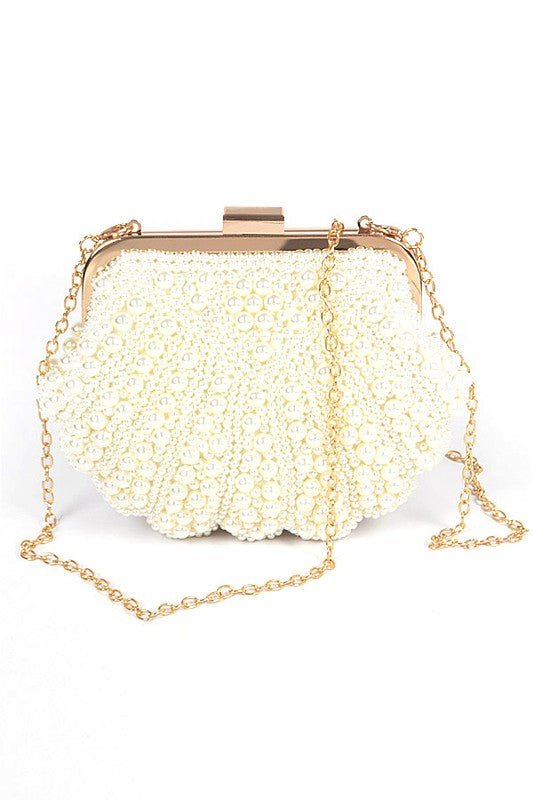 Faux Pearl Iconic Clutch Bag - KOKOTETE