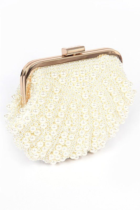 Faux Pearl Iconic Clutch Bag - KOKOTETE