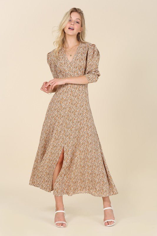 Fit and Flare floral maxi dress - KOKOTETE