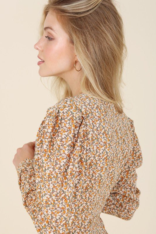 Fit and Flare floral maxi dress - KOKOTETE