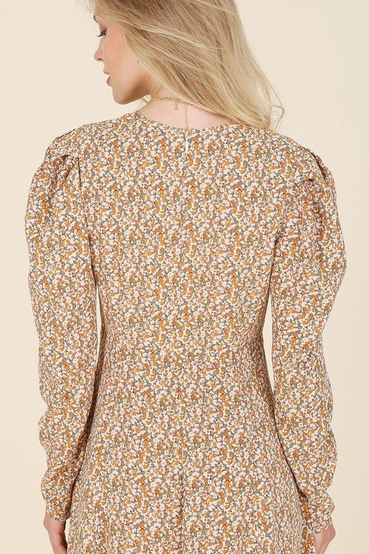 Fit and Flare floral maxi dress - KOKOTETE