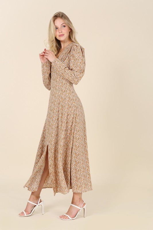 Fit and Flare floral maxi dress - KOKOTETE