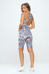 Flowers print activewear set - KOKOTETE