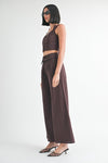 FOLD OVER PANTS WITH WIDE LEG - KOKOTETE