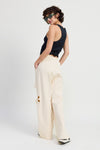 FRENCH TERRY PANTS WITH CUTOUT DETAIL - KOKOTETE