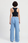 FRENCH TERRY PANTS WITH CUTOUT DETAIL - KOKOTETE