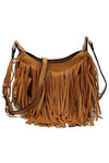 Fringe Hobo Crossbody Bag - KOKOTETE