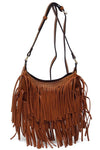 Fringe Hobo Crossbody Bag - KOKOTETE